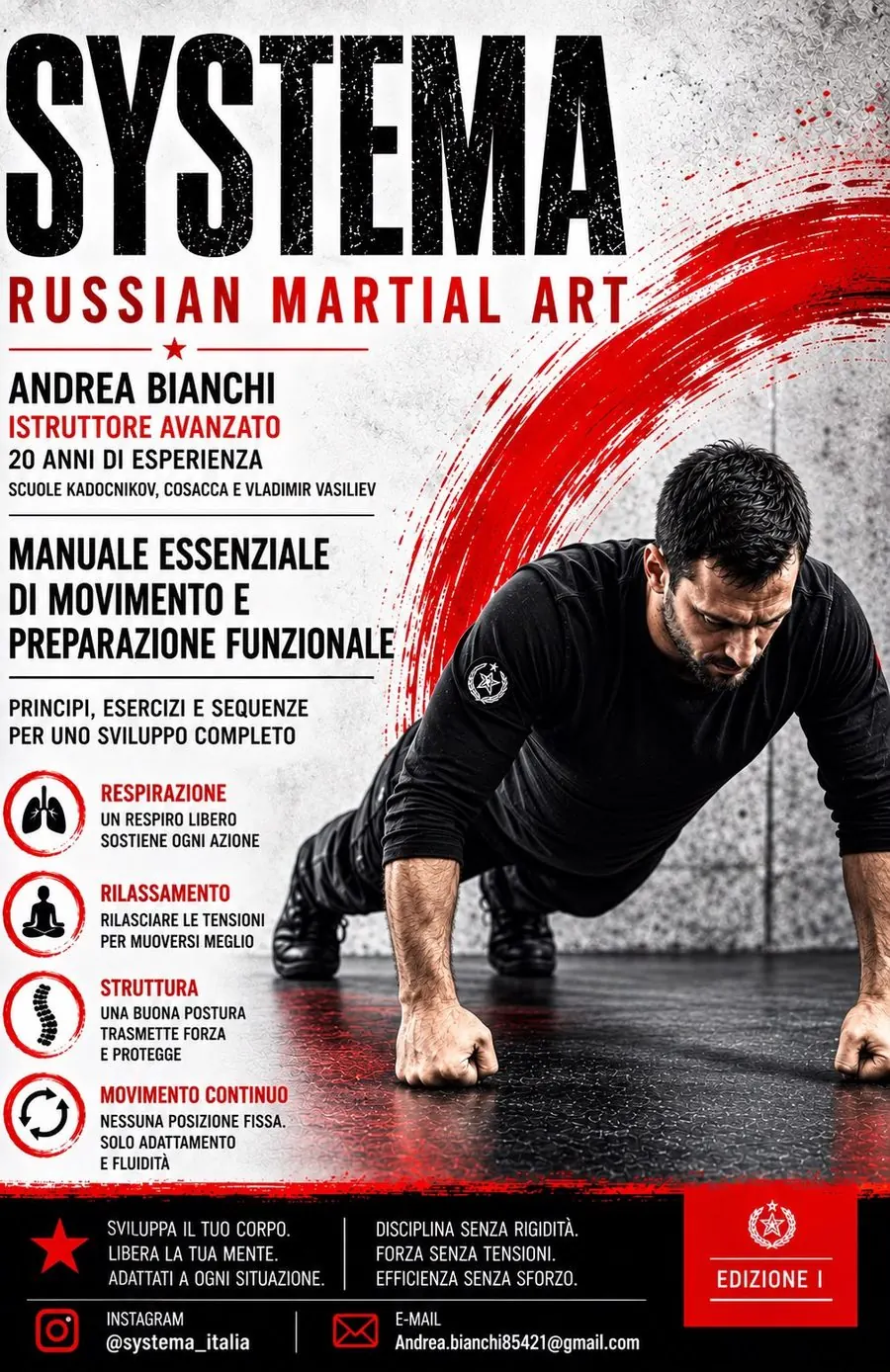Copertina del manuale essenziale di movimento e preparazione funzionale di Andrea Bianchi, istruttore avanzato